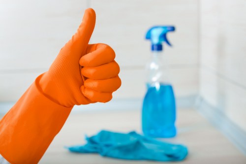 Worker wearing PPE during a training demonstration