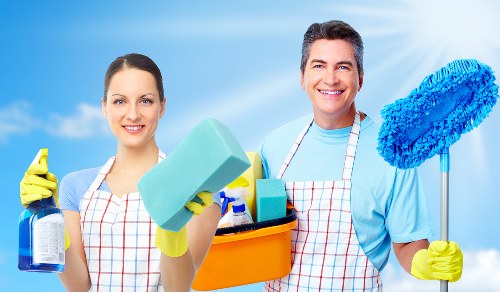 Cleaner carpet after steam treatment in a home interior